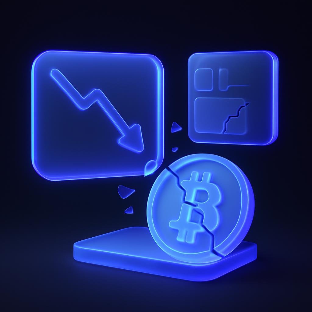 Illustrate the February 2026 crash impact on cryptocurrency platforms.