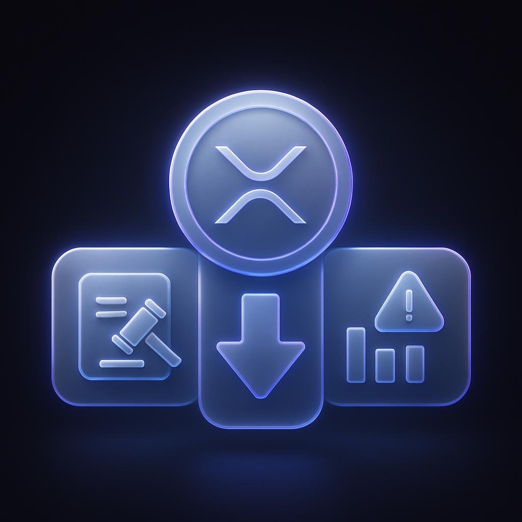 Diagram of factors leading to the XRP price crash.