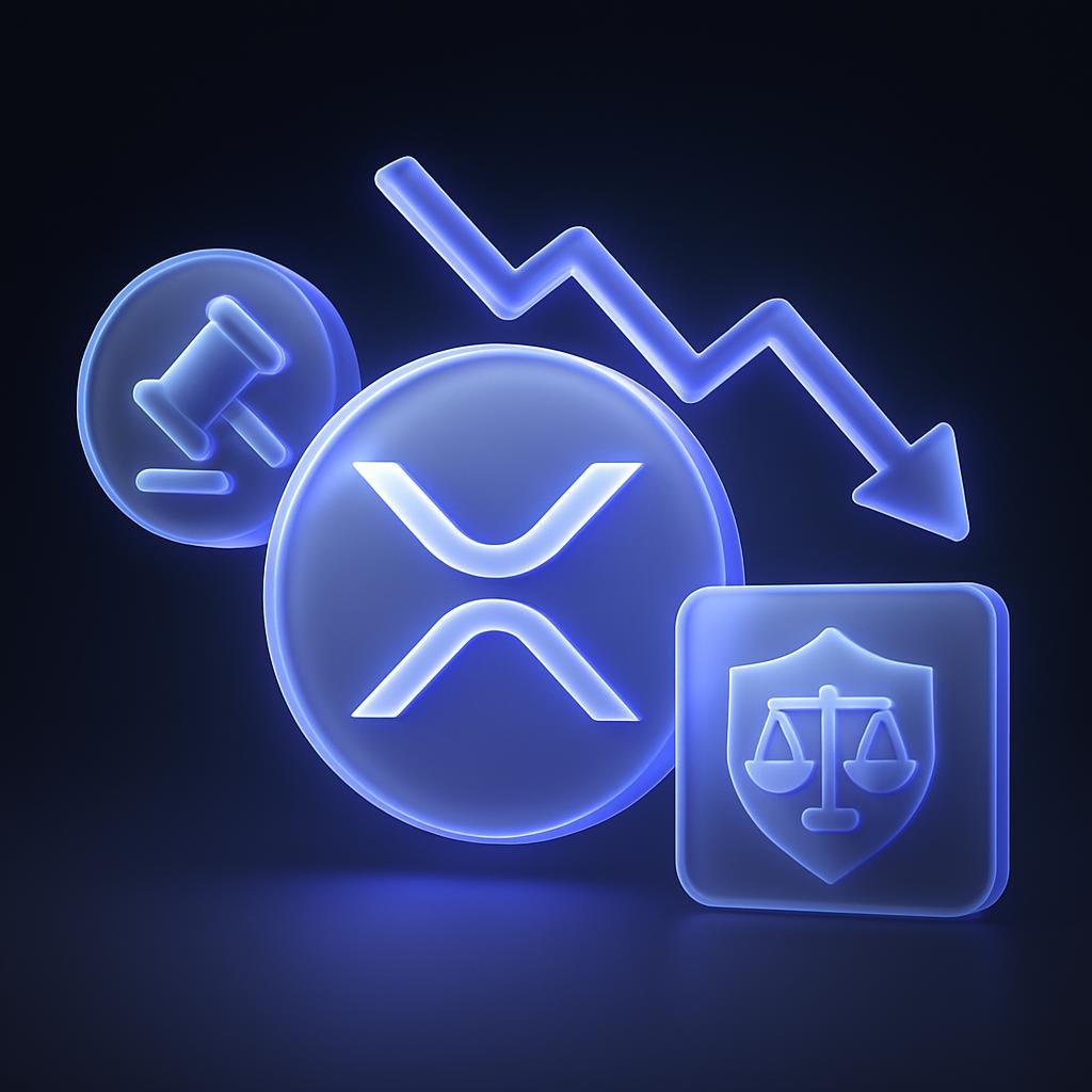 Visual representation of factors causing the XRP price crash.