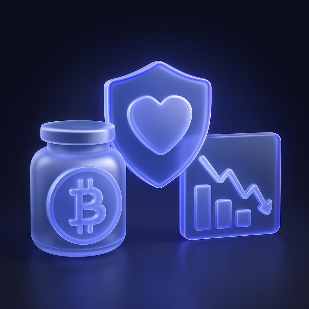 Visualize the concept of the Bitunix Care Fund and its role during market volatility.