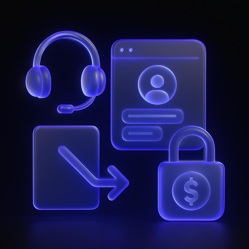 Visual representation of Bitunix's customer support process and withdrawal access during the crash.