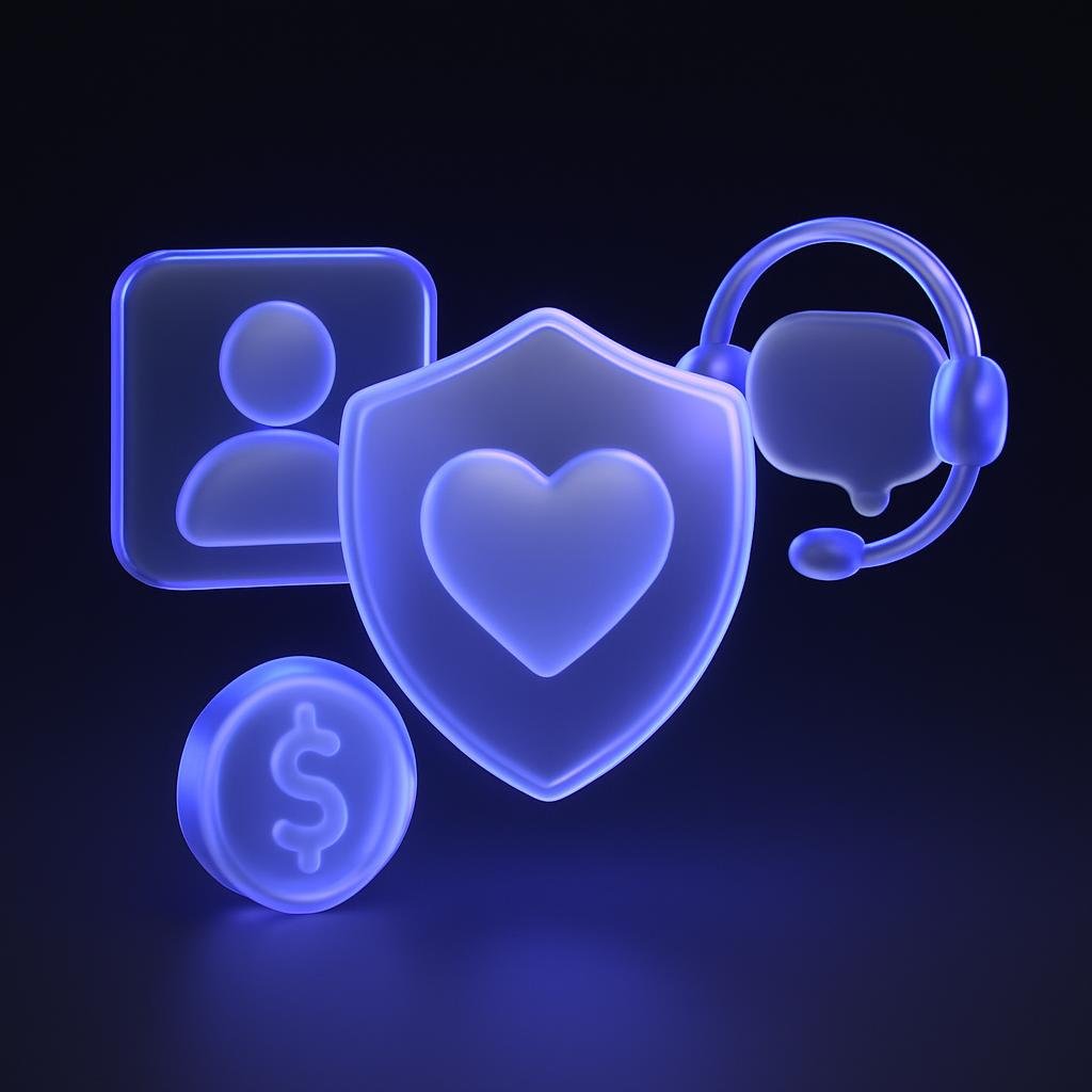 Visual representation of Bitunix's customer support features, such as the Care Fund.