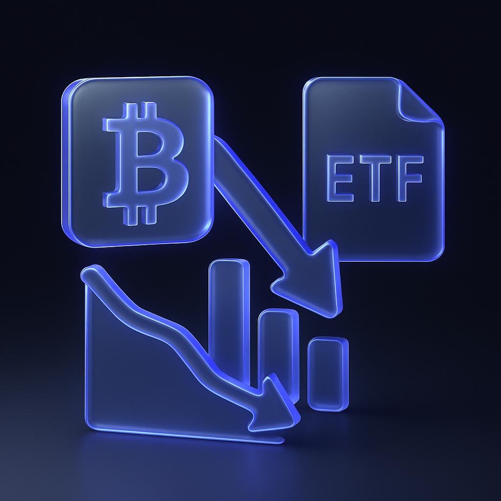 Visual representation of Bitcoin ETF outflows and their impact on market dynamics.