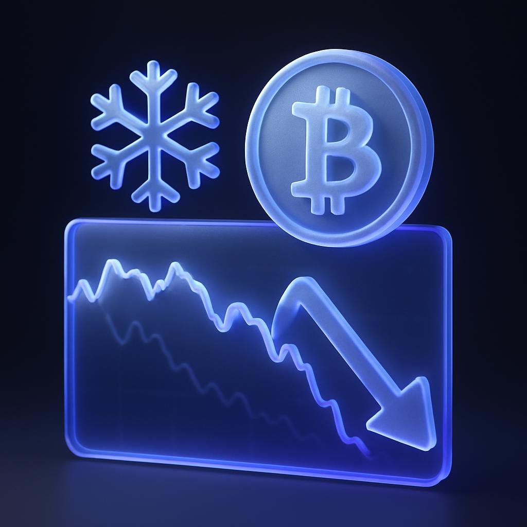 Illustrate the concept of 'crypto winter' with a graph showing market trends during downturns.