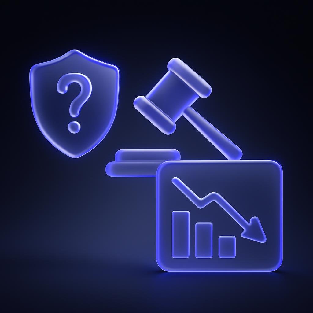 Visual representation of factors triggering the crash, such as regulatory uncertainties and price corrections.